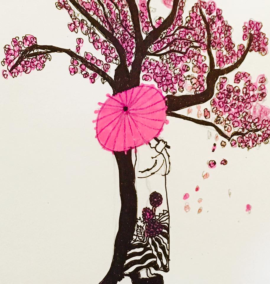 Cherry blossoms by Heather Ann Schmidt